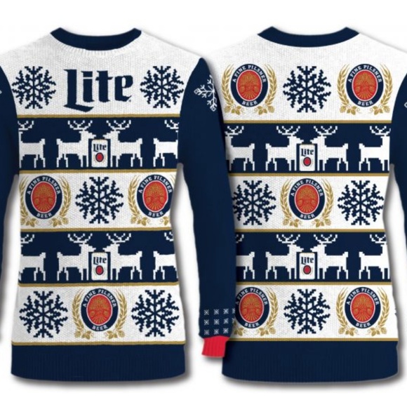 miller lite christmas sweater 2019